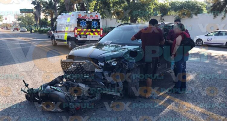choque contra empleado de comapa victoria