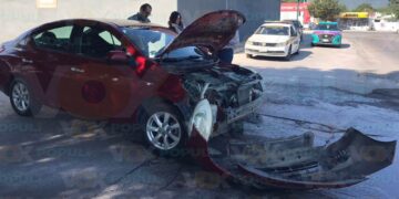 choque contra vehículo oficial en ciudad victoria