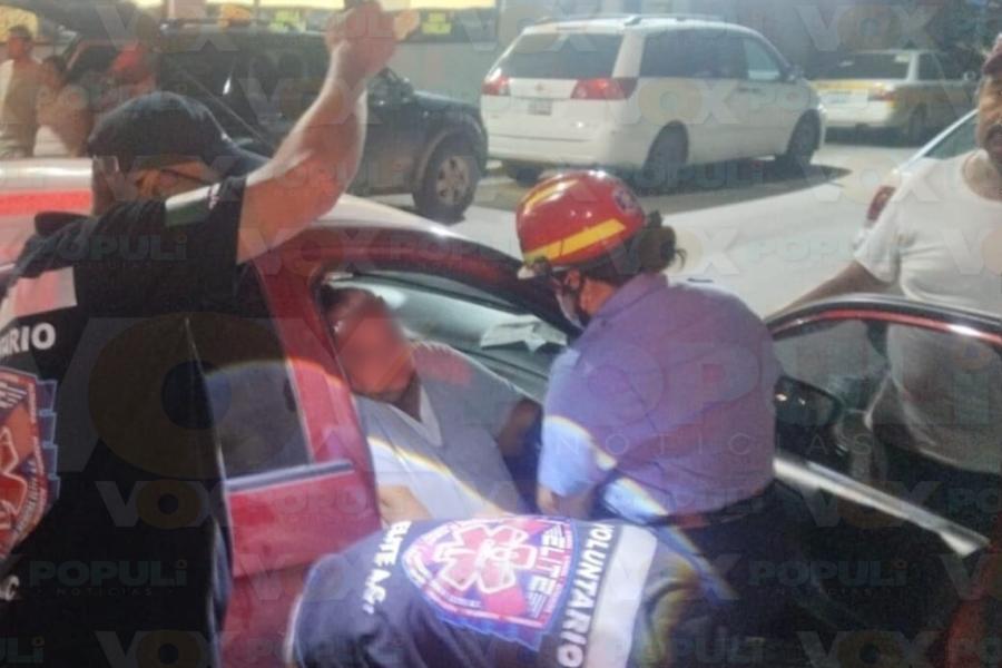 choque múltiple en centro de Altamira