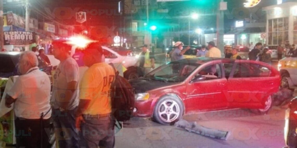 choque múltiple en centro de Altamira