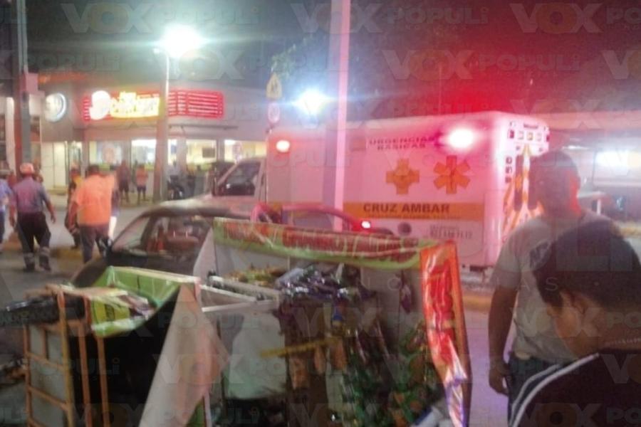 choque múltiple en centro de Altamira