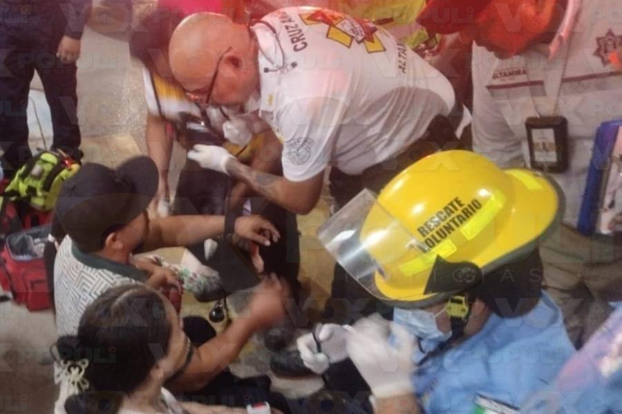 choque múltiple en centro de Altamira