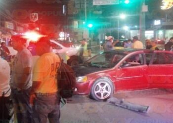 choque múltiple en centro de Altamira