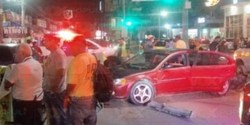 choque múltiple en centro de Altamira