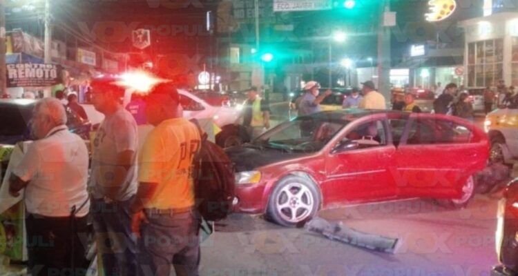 choque múltiple en centro de Altamira