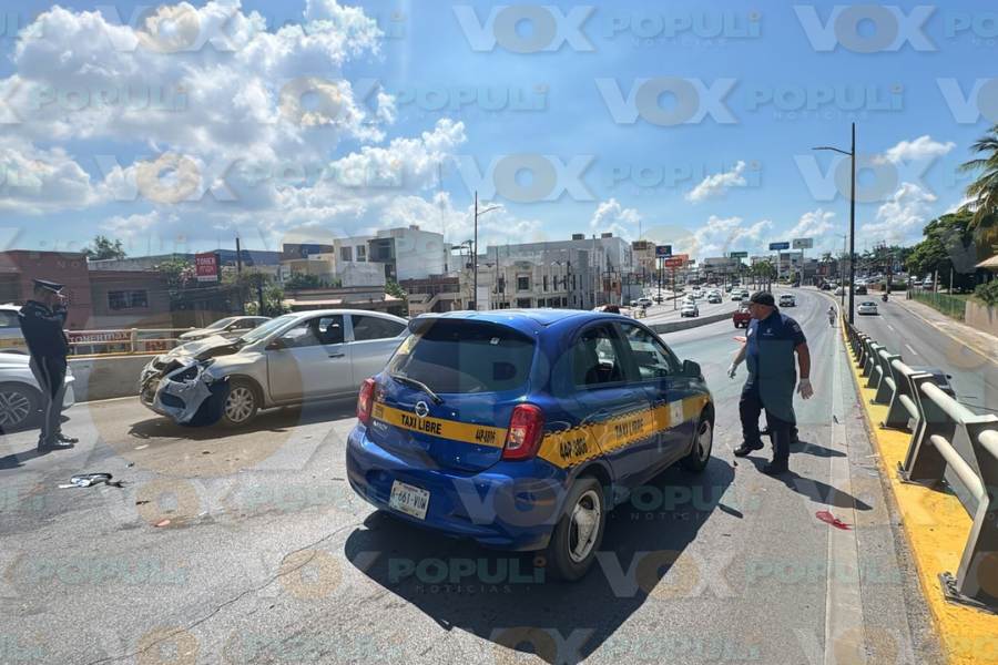 choque múltiple hoy en Tampico