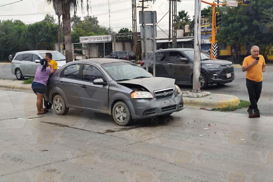 choque por alcance en ciudad victoria