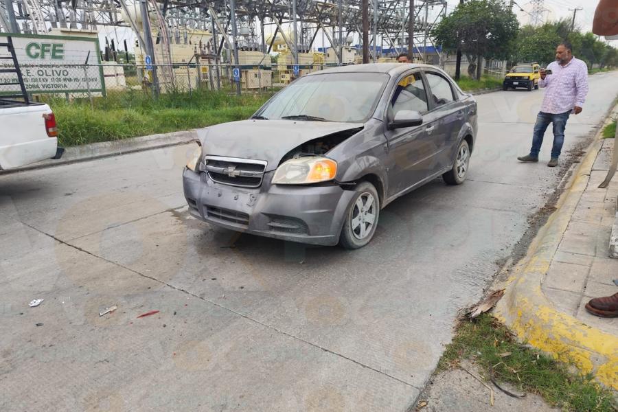 choque por alcance en ciudad victoria