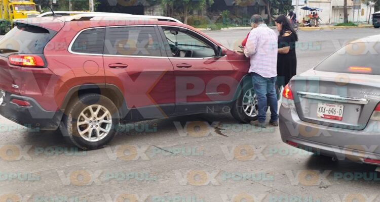 choque por alcance en ciudad victoria
