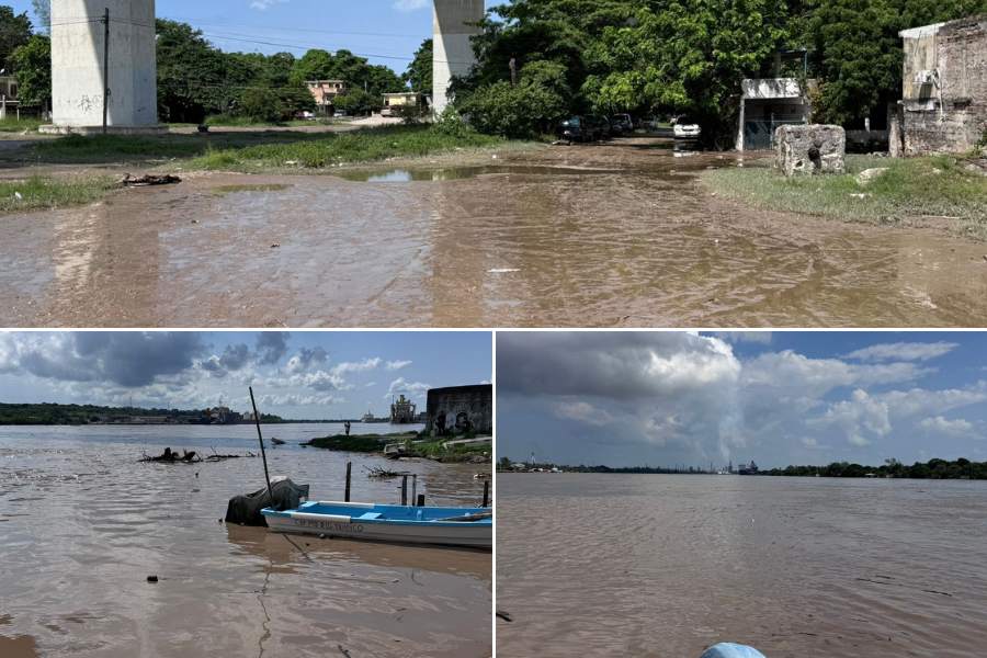 crecida del río Pánuco en Tampico