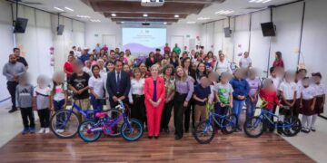 entrega de bicicletas educación Tamaulipas