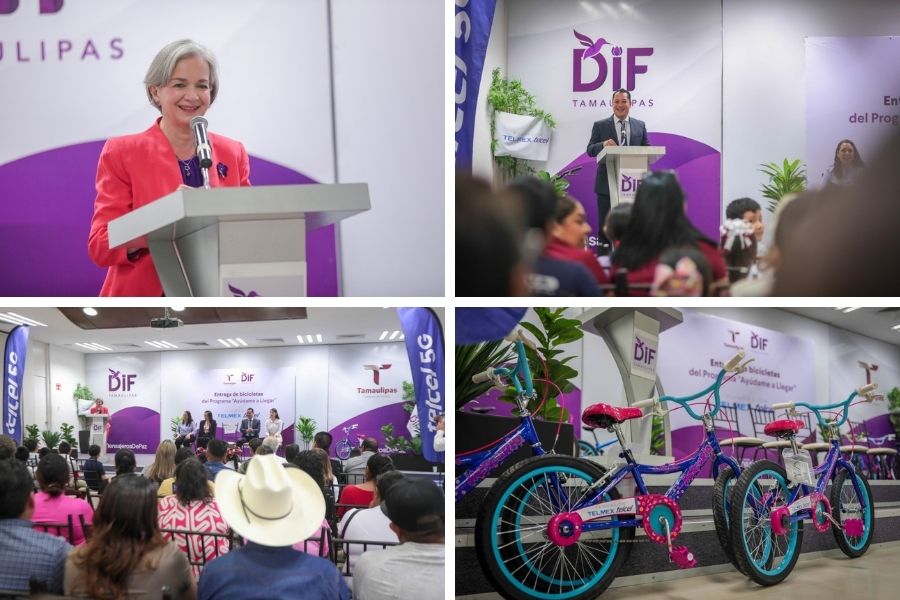 entrega de bicicletas educación Tamaulipas
