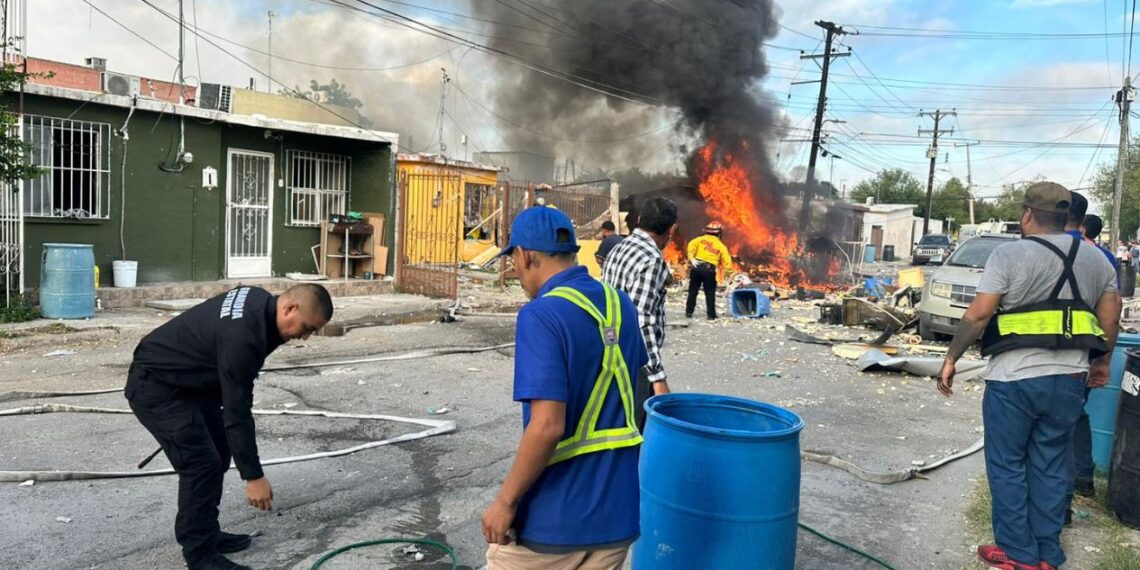 explosión en domicilio de Nuevo Laredo