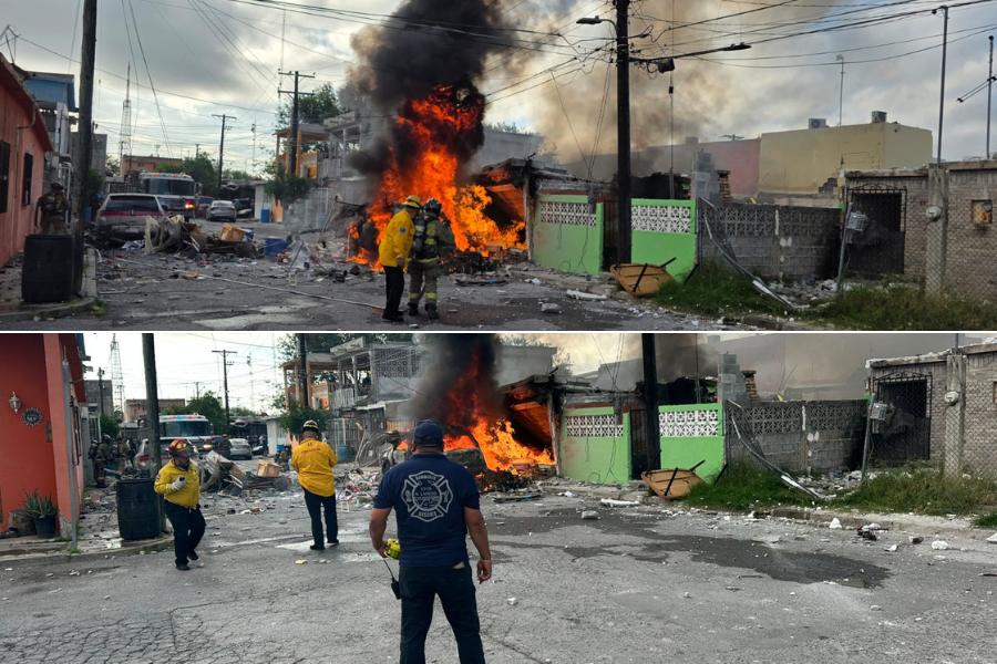 explosión en domicilio de Nuevo Laredo