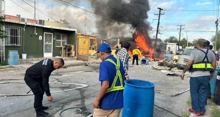 explosión en domicilio de Nuevo Laredo