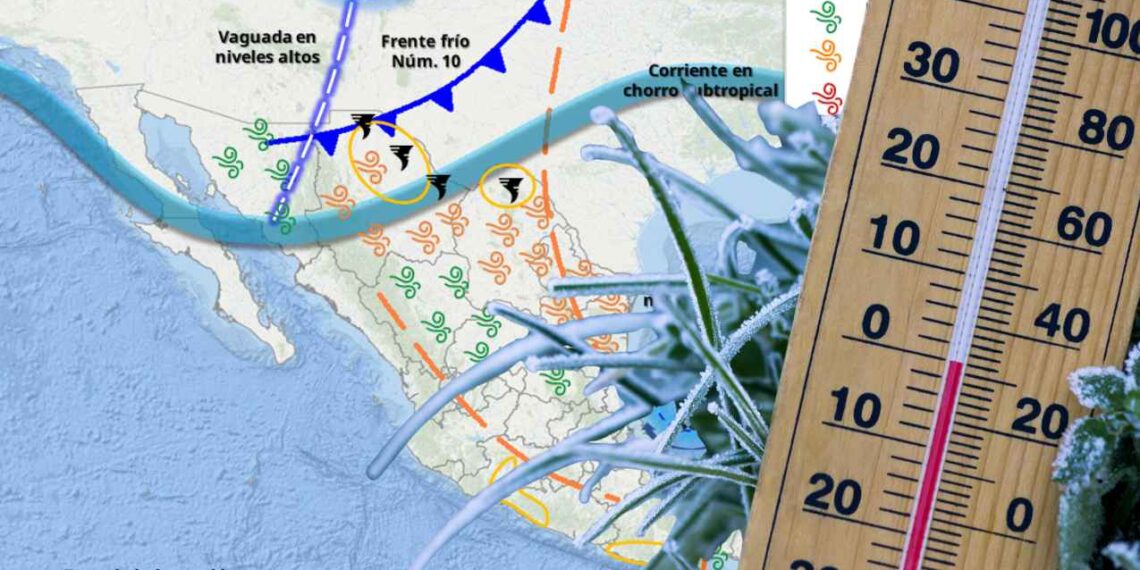 frente frío 10 a México