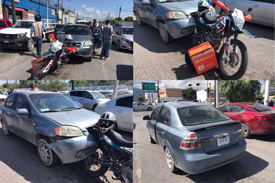 _impacta su auto contra repartidor en Victoria (1)