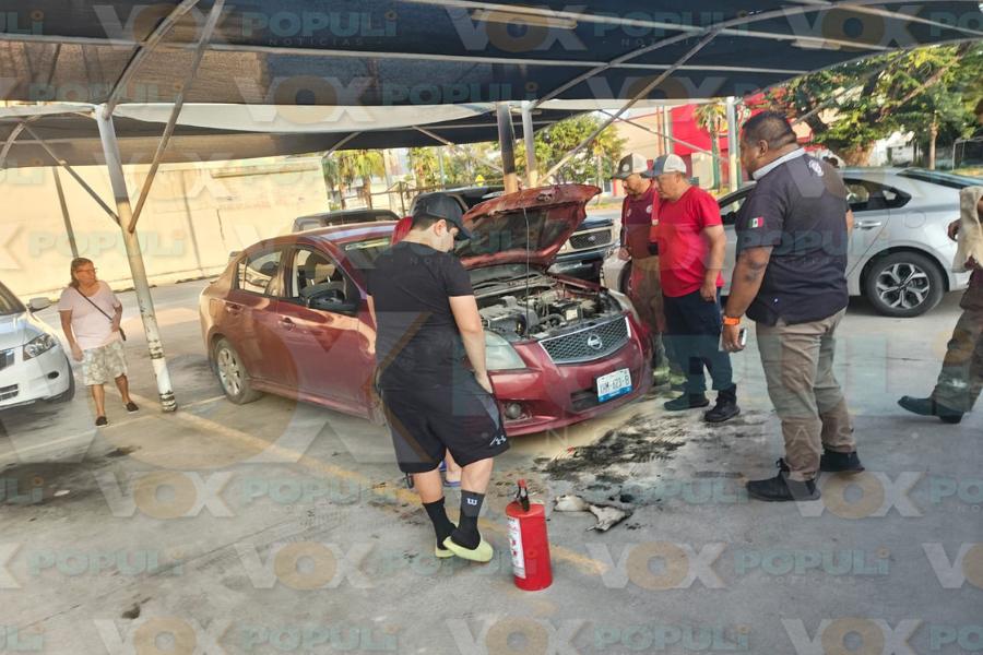 incendio de automóvil en ciudad victoria