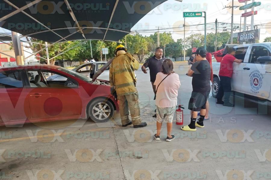 incendio de automóvil en ciudad victoria