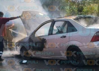 incendio de vehículo ciudad victoria
