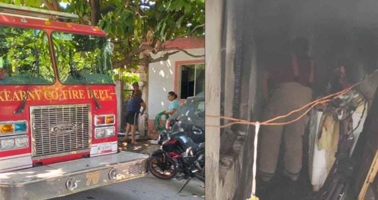 incendio en vivienda de Victoria