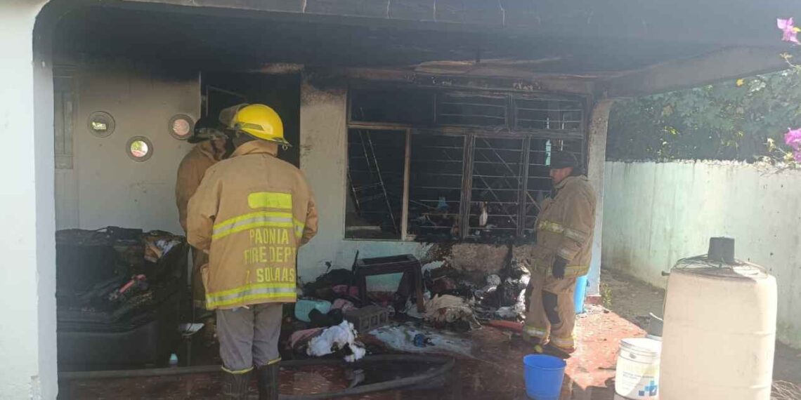 _incendio en vivienda en Victoria