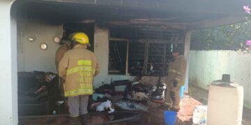 _incendio en vivienda en Victoria