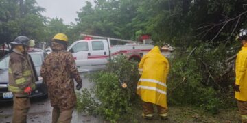 intensas lluvias en ciudad victoria
