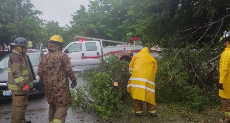 intensas lluvias en ciudad victoria