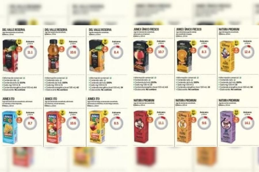 jugos 100% fruta Profeco