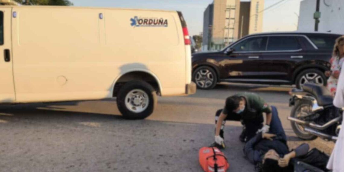 lesionado atropellado en Matamoros
