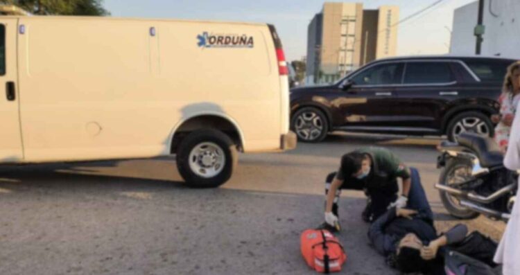 lesionado atropellado en Matamoros