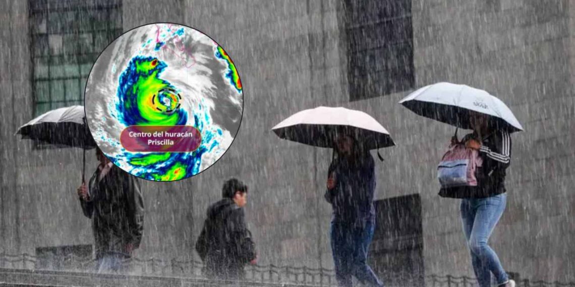 lluvias por el huracán 'Priscilla'