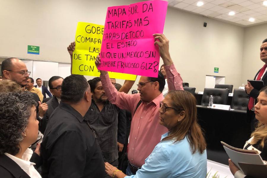manifestación en Congreso de Tampico