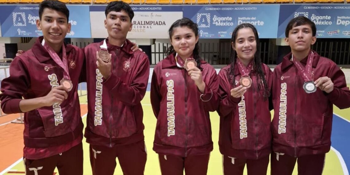 medallas de Tamaulipas en Paralimpiada Nacional