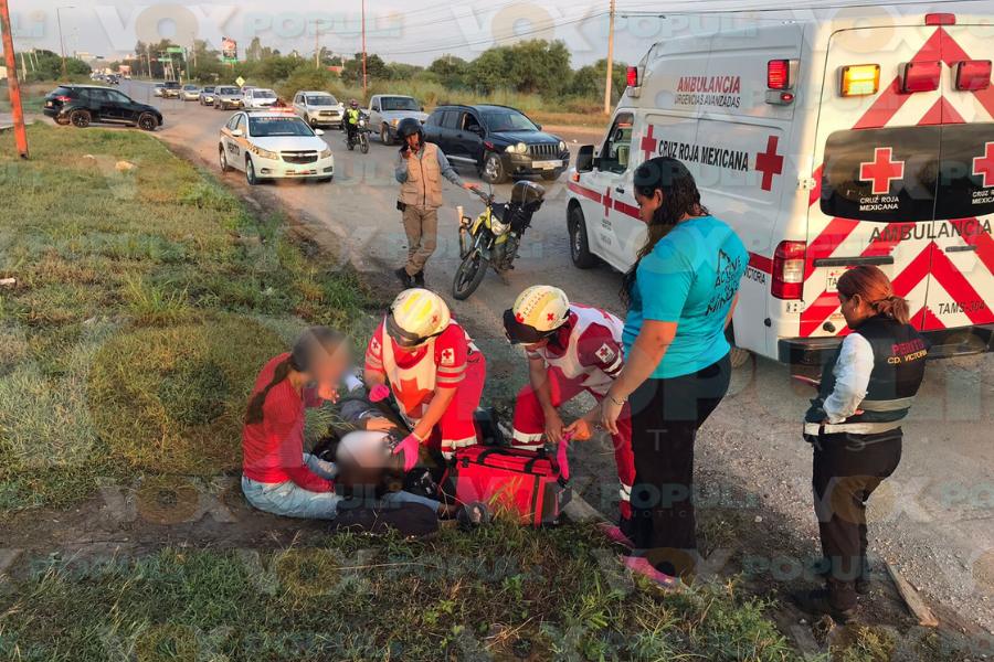 motociclista atropella estudiante en victoria