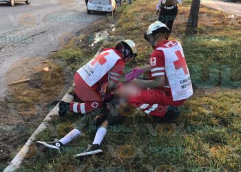 motociclista atropella estudiante en victoria