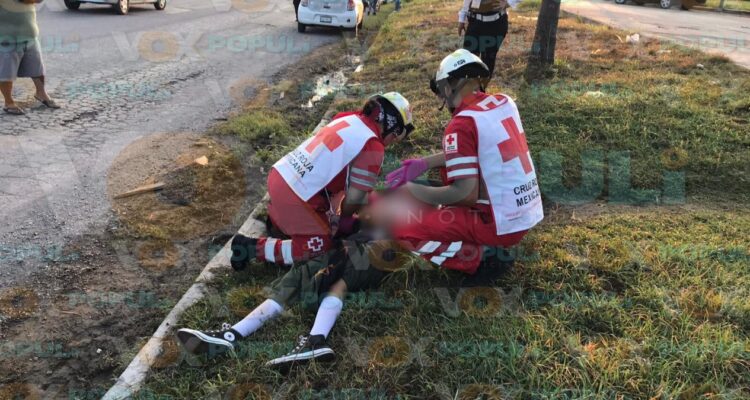 motociclista atropella estudiante en victoria