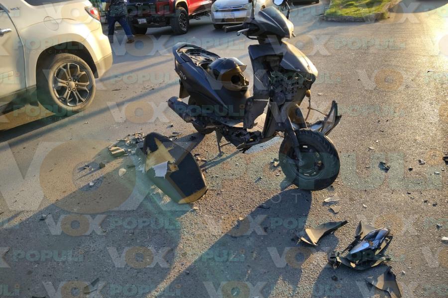 motociclista lesionado en ciudad victoria