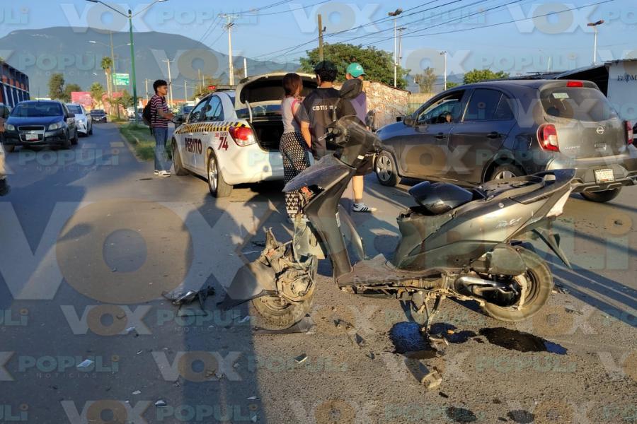 motociclista lesionado en ciudad victoria
