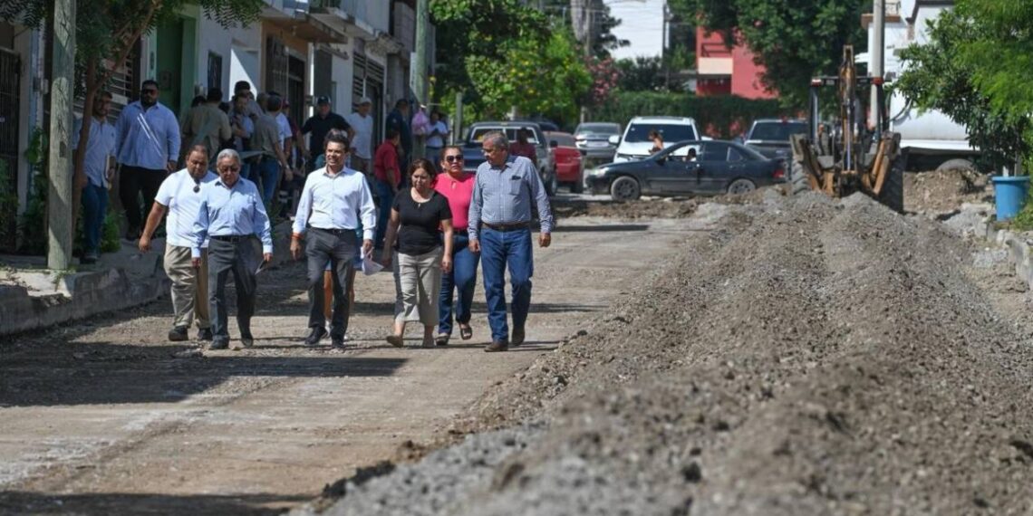 pavimentación en la Cuauhtémoc de Ciudad Victoria