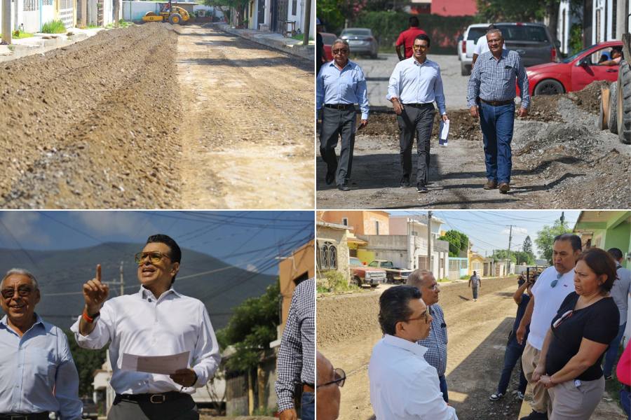 pavimentación en la Cuauhtémoc de Ciudad Victoria