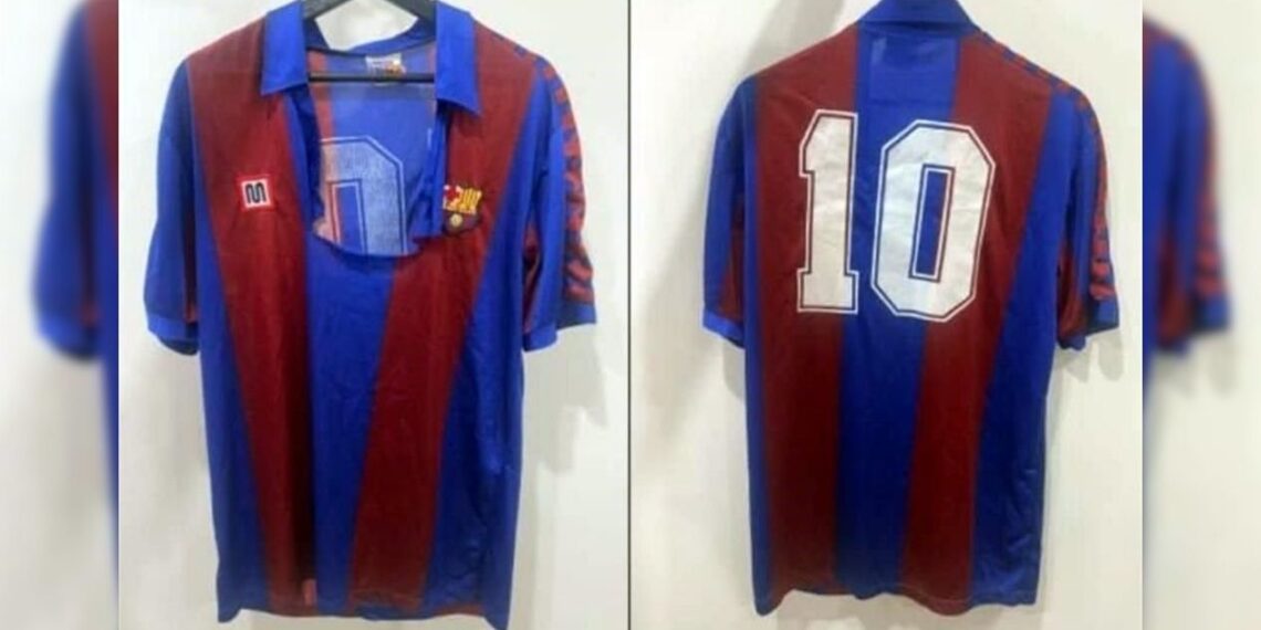 playera de Maradona Barcelona