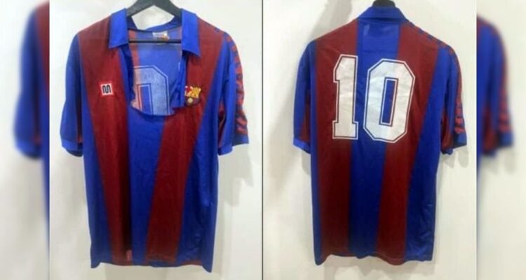 playera de Maradona Barcelona