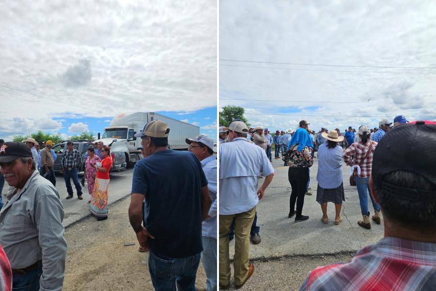 protesta de agricultores del norte de tamaulipas