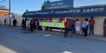 protesta por bullying en primaria de Matamoros