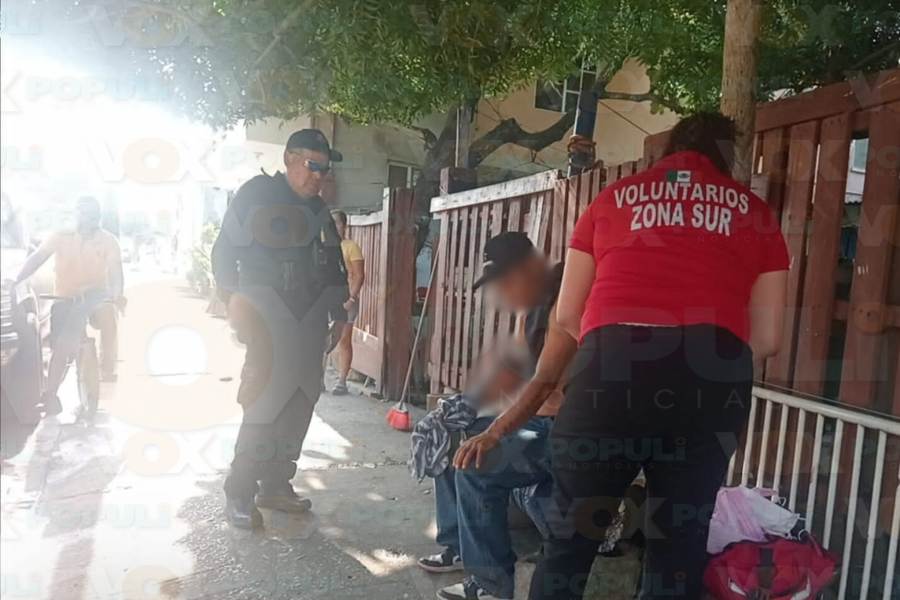 riña vecinal en Tampico