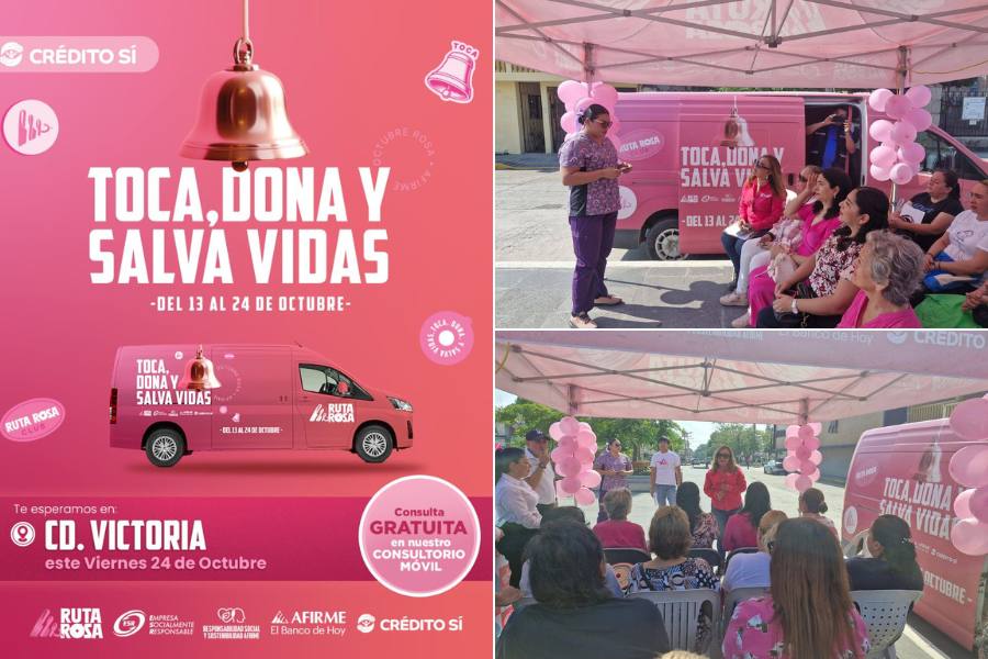 ruta rosa de banca afirme en victoria