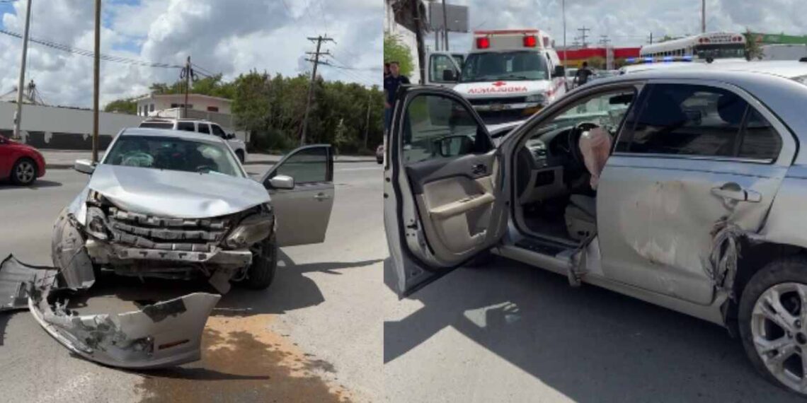 se estrella contra barda en Matamoros