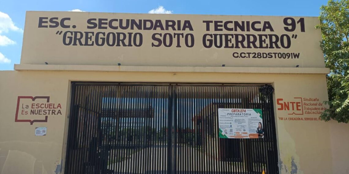 subestación eléctrica en Secundaria de Matamoros